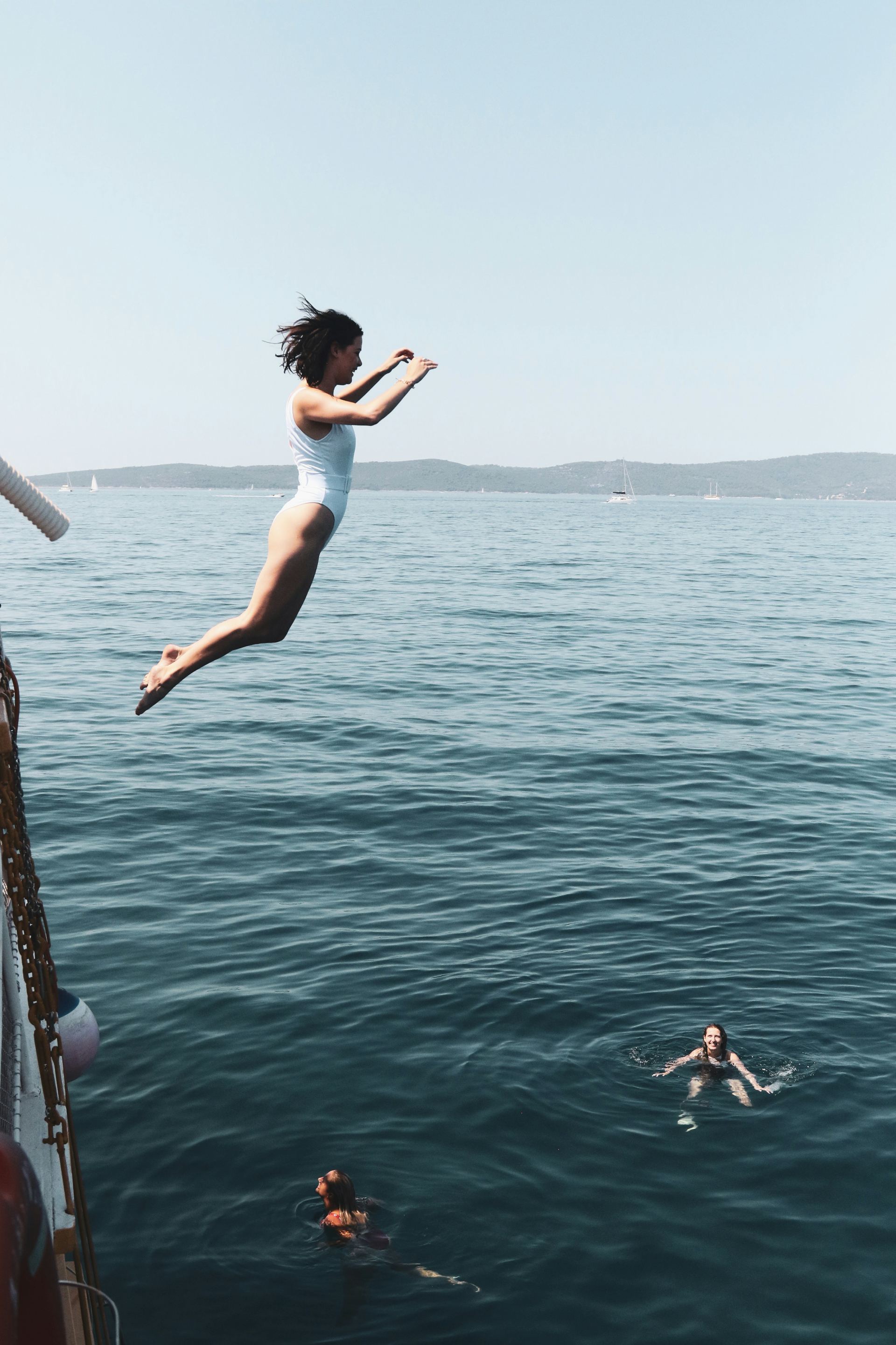 Superyacht crew at work